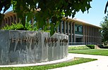 Harvey Mudd College entrance sign