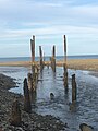 Remnants of the Onekaka wharf