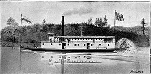 Sternwheeler Carrie Ladd.