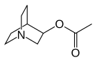 Skeletal formula of aceclidine