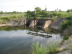 Orjaku channel culvert under the road