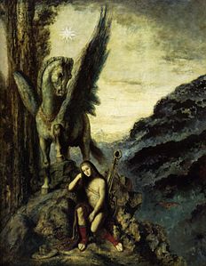 Gustave Moreau, Le Poète voyageur (vers 1891), Paris, musée Gustave-Moreau.