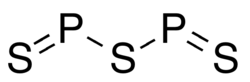 Strukturformel von Diphosphortrisulfid