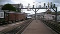 Schnellzug nach Mulhouse mit CC 72082 bei der Ausfahrt aus dem Bahnhof Vesoul, 1987