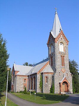 Een kerk in Kitee