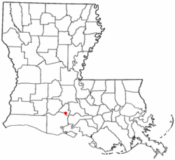 Milton's location in the state of Louisiana