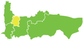 Poziția localității Districtul Mhardeh