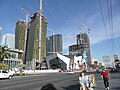 Construction of the facade and final floors, February 2009