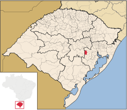 Location within Rio Grande do Sul