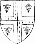 Escutcheon of the achievement of arms of Grindlay, senior branch (18th century).