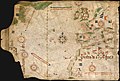 Image 14Nautical chart by Pedro Reinel (c. 1504), one of the first based on astronomical observations and to depict a scale of latitudes. (from History of cartography)