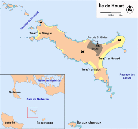 Localització de l'Île-d'Houat