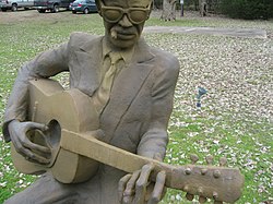 Lightnin' Hopkins szobra Texasban