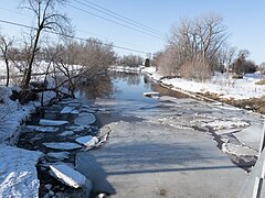 Rivière Champlain près de son embouchure