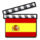 Claqueta con la bandera de España