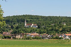 Würenlingen sijaitsee kumpuilevassa Mittellandissa.