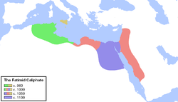 Fatımi İmparatorluğu Haritası (kronolojik)