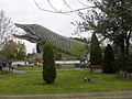 Le plus grand maskinongé du monde à Hayward dans l'allée nationale des trophées de pêche en eau douce