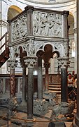 Marble pulpit by Nicola Pisano, 1260