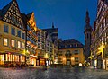 Der Marktplatz in der Abenddämmerung