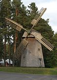 Një mulli me erë në Muzeun Windmill në Palkane