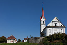 Pfarrchile St. Vinzenz, St. Antonius-Kapell ond Pfarrhuus