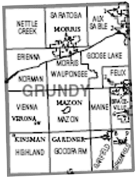 Kaart van Grundy County