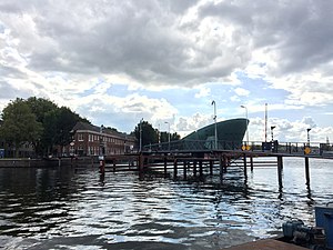 Temporary bridge that connects the Dijksgracht with the Marineterrein