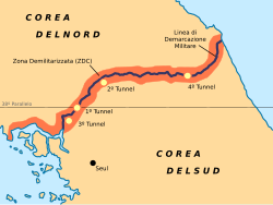 Zona demilitarizzata coreana - Localizzazione