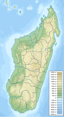 Map showing the location of Marotandrano Special Reserve