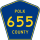 County Road 655 marker