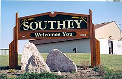 Southey welcome sign