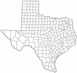 Location of Poynor, Texas