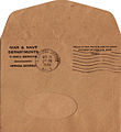 Enveloppe officielle des War & Navy Departments américains.