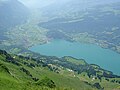 Sicht auf den Walensee und Walenstadt vom Selun aus