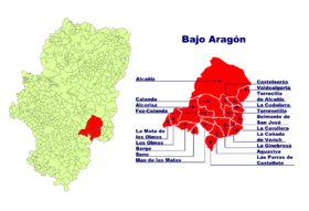 Localisation de Bajo Aragón