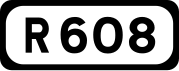 R608 road shield}}