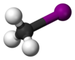 Ball and stick model of iodomethane