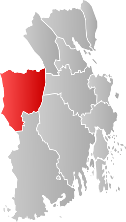 Lardal kommune på kart over Vestfold