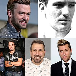 Ylärivillä: Justin Timberlake, JC Chasez Alarivillä: Chris Kirkpatrick, Lance Bass, Joey Fatone