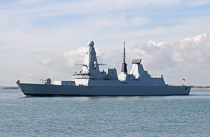 HMS Daring är det första fartyget i klassen.