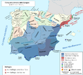 La ritirata romana in Spagna (dal 211 al 210 a.C.), dopo la sconfitta e morte dei due Scipioni