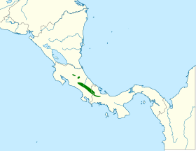 Distribución geográfica del vireo aliamarillo.