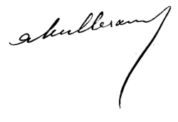 Alexandre Millerands signatur