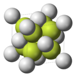 Kristalstructuur van calciumfluoride