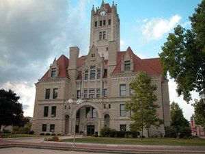 Hancock County courthouse in Greenfield