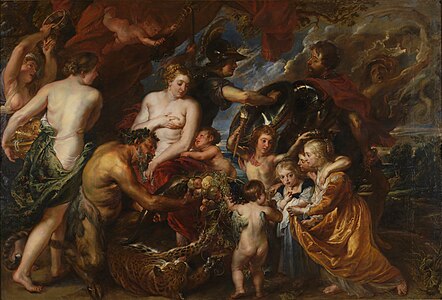 Minerva beskytter freden fra Mars (1629) av Peter Paul Rubens