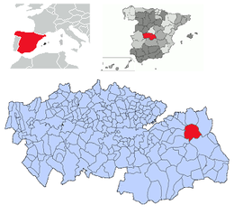 Villatobas – Mappa