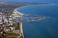 Aerial view of Racine lakefront