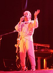 Yes vocalist Jon Anderson, pictured in 1984.